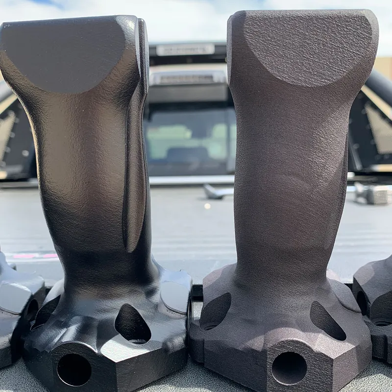 Two 3D-printed tool handles side by side