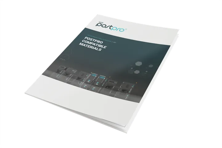 Cover of the PostPro SF compatible materials list: FA326